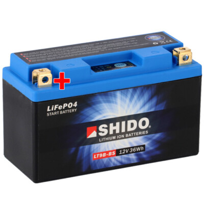 Batterie für Derbi 659 660 Mulhacen Cafe 2010 Shido Lithium LT9B-BS / YT9B-BS
