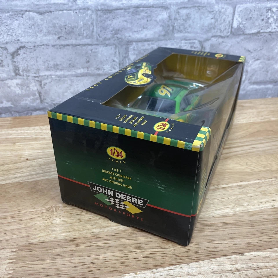 1997 #97 John Deere Chad Little Collector Series Die Fund Monedas Banco con Llave Foto 2 de 4