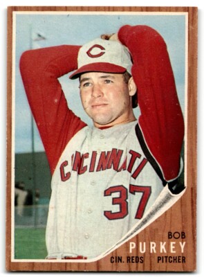 1962 Topps Bob Purkey Cincinnati Reds #120