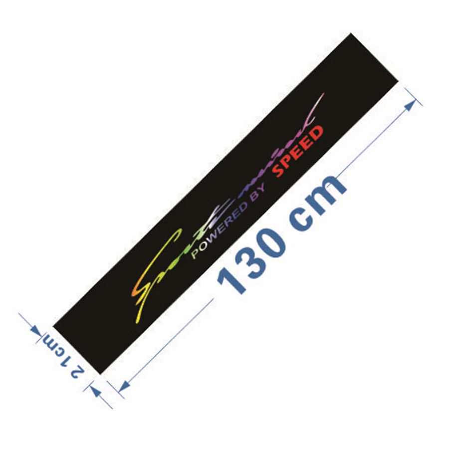 Decals Sports Laser Colorful Reflective Sticker For Car Front Windshield Window Foto 3 de 4