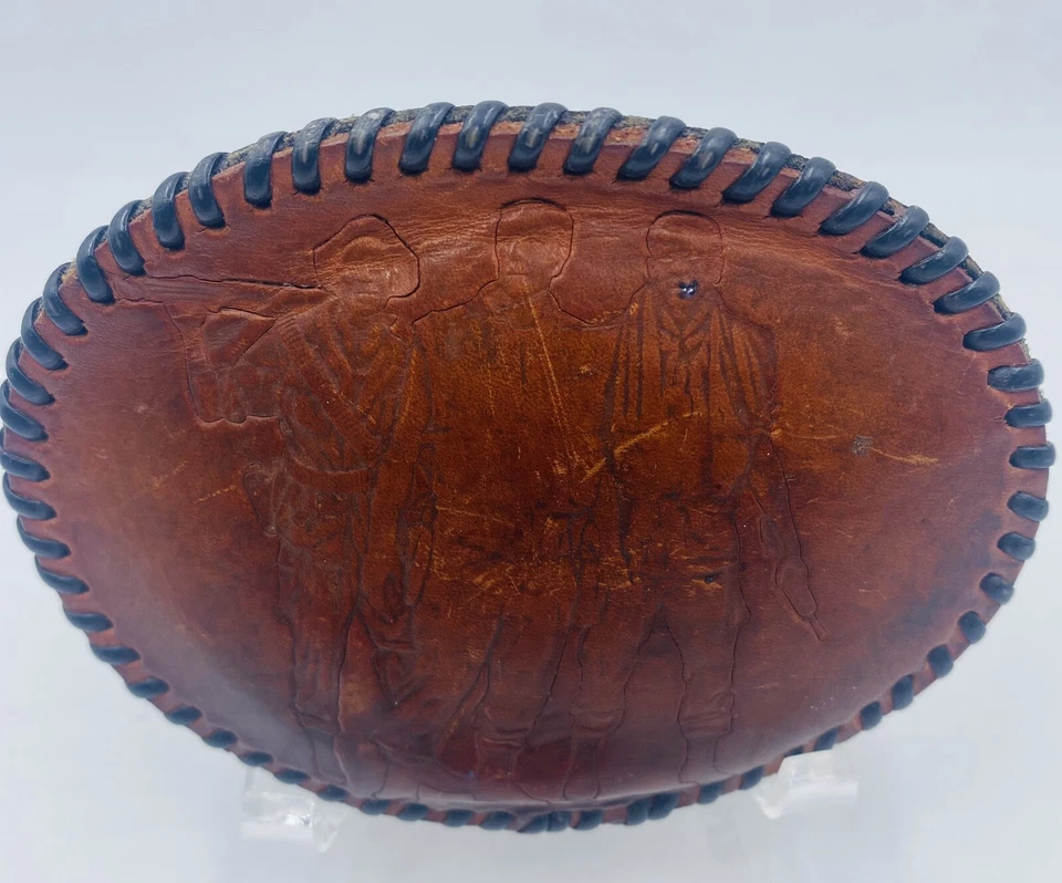 老式军用士兵皮带扣皮革越南退伍军人海军陆战队 60 年代 — 第 2/4 张图片