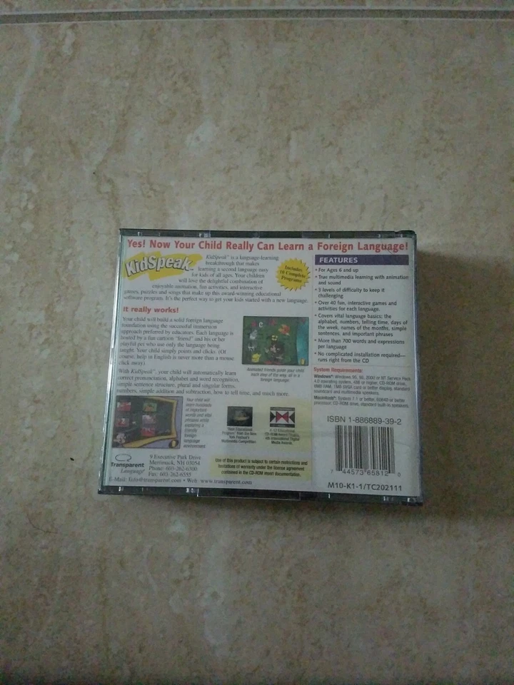 Transparent Language KidSpeak 10 in 1 Language Learning for PC, Mac - Image 2 of 2