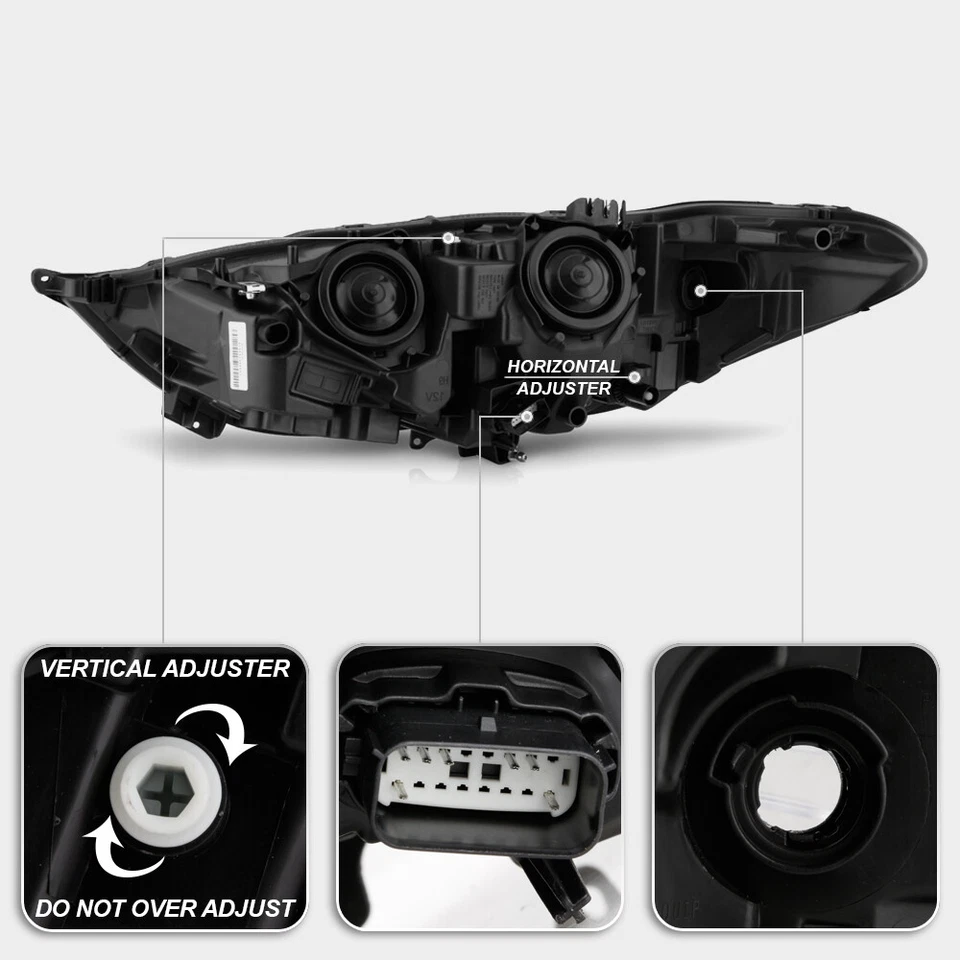 Faro proyector LED DRL 2017-2020 Ford Fusion halógeno con faro - pasajero Foto 4 de 4