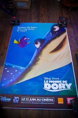 FINDING DORY C French Shelter Rolled D/S Vintage Movie Poster Original 2016