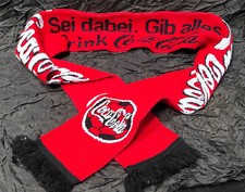 Coca-Cola Schal "sei dabei-gib alles", unbenutzt, 90er Jahre
