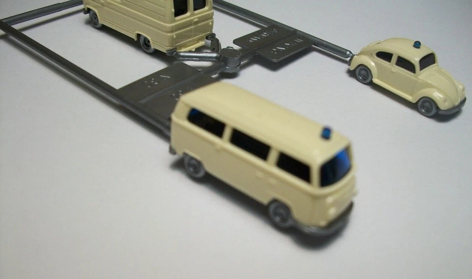 Vintage Wiking Modelos 1:160 Set (Volkswagen / Cruz Roja Set) con / Original. caja Foto 4 de 4