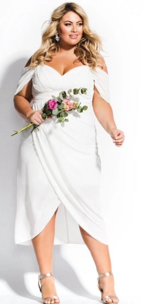 Entwine cold sales shoulder maxi dress