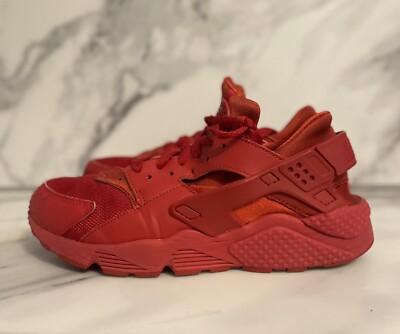 Nike Air Huarache Run Mens Size 8 Triple Red University Red Sneakers 318429-660 Nike Air Huarache Triple Red Running Shoes Sneakers 318429  main image 2