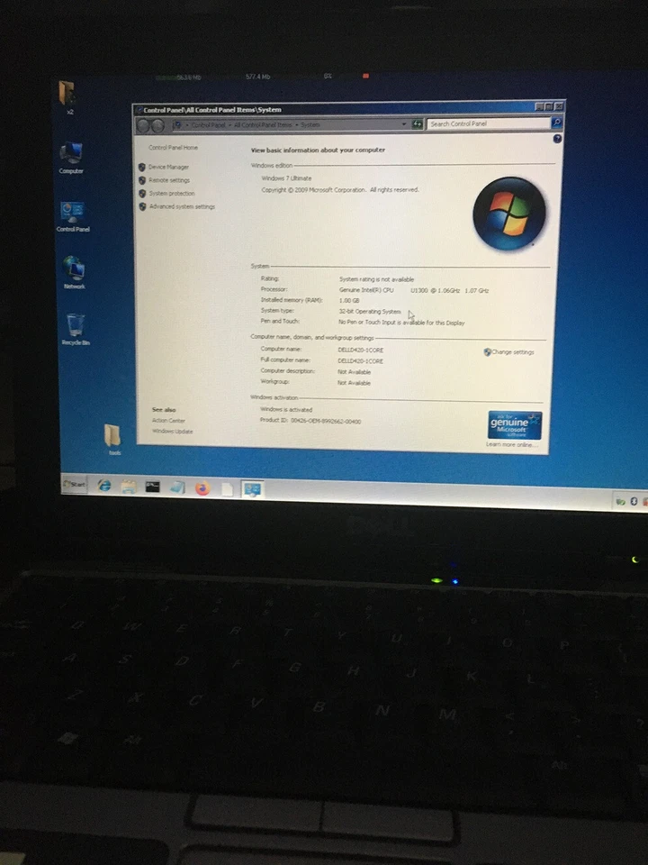 戴尔 Latitude D420 酷睿独奏笔记本电脑,30 GB 高清,1GB RAM,14 英寸屏幕 — 第 3/4 张图片