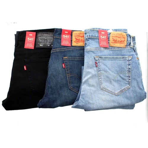 Pantalones de mezclilla azules elásticos cómodos Levi Strauss Levi's para  hombre 541 ajuste atlético de 2 vías | eBay