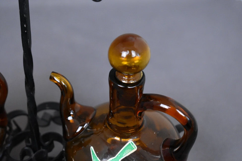 Ancien Service à Huile et Vinaigre Vintage - Made in Spain - Photo 3/4