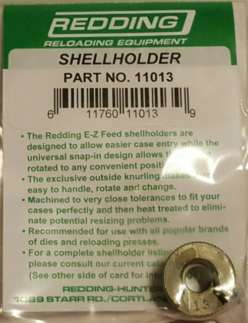 Redding Shell Holder Chart