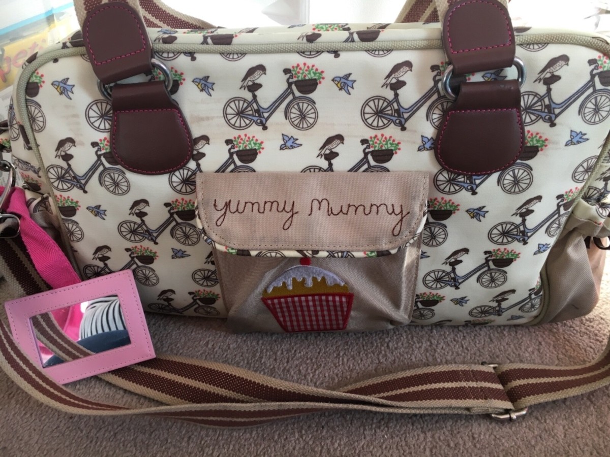 pink lining yummy mummy changing bag UK - Main Image
