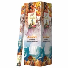 Flute Natural Masala Incense Sticks Amber Square packs - 175 Sticks Total 
