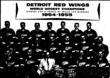 HOCKEY CARD 1993 HIGH LINER STANLEY CUP CHAMPION 1955 DETROIT RED WINGS  NO1960