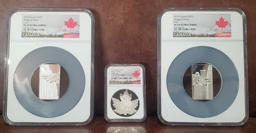 2019 NGC PF 69 (3) Coin Set CANADA "WING OF HOPE" Ultra Cameo