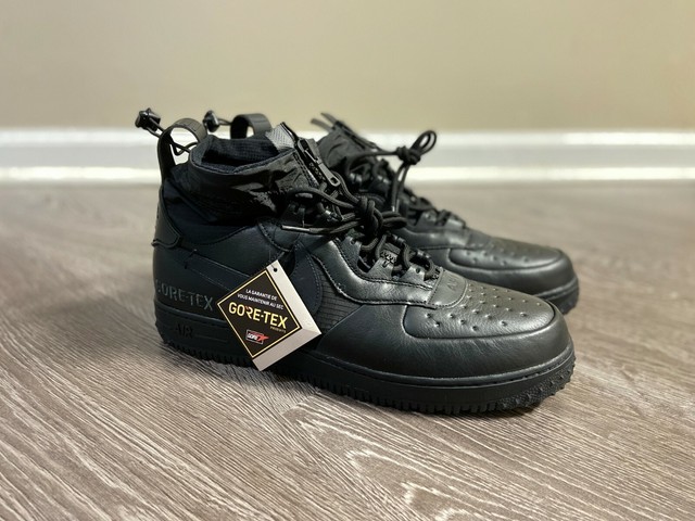 Nike Air Force 1 WTR GTX Goretex Mens Size 11 Triple Black Cq7211-003 for sale online | eBay