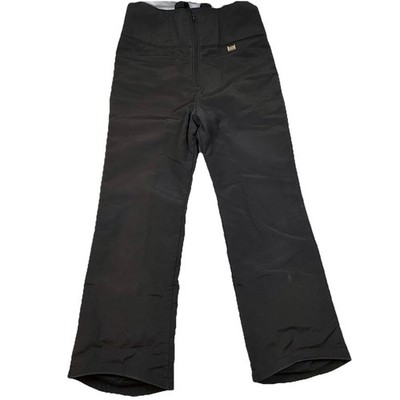 Vintage Slalom Ski Bib Pants Mens 38 Black Insulated Made In USA Snow Suspenders