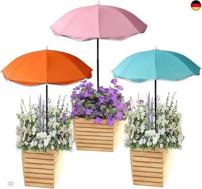 Lyreh 3stk Pflanzenschirme für Outdoor Pflanzen, 3 Farben Durchmesser 60cm 