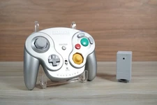 Tested Nintendo Gamecube Wavebird Platinum Wireless Controller w/ Receiver A12
