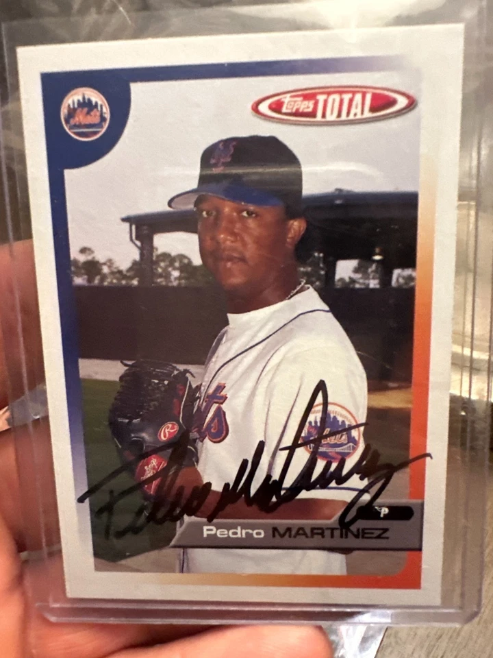 HUGE METS Gooden, Martinez, Glavine, Wagner and Wright in person Autograph Cards - Image 2 of 4