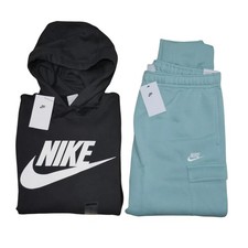 Nike Club Fleece 2 Piece Outfit Men's Size L Sweatsuit Jogger Set Tracksuit NWT