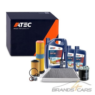 ATEC INSPEKTIONSPAKET FILTERSATZB+7L EUROLUB 5W-30 FÜR MERCEDES W211 200 220 CDI