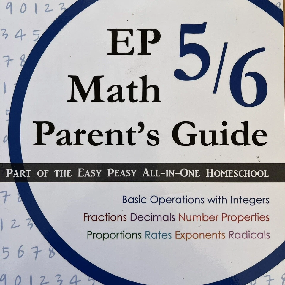 Easy Peasy EP Math 5 6 Parent Guide Lee Giles Homeschool Curriculum Paperback - Image 2 of 4
