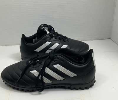 Adidas Goletto VIII TF Soccer Shoes Black Silver GY5781 Turf Cleats Youth Size 2