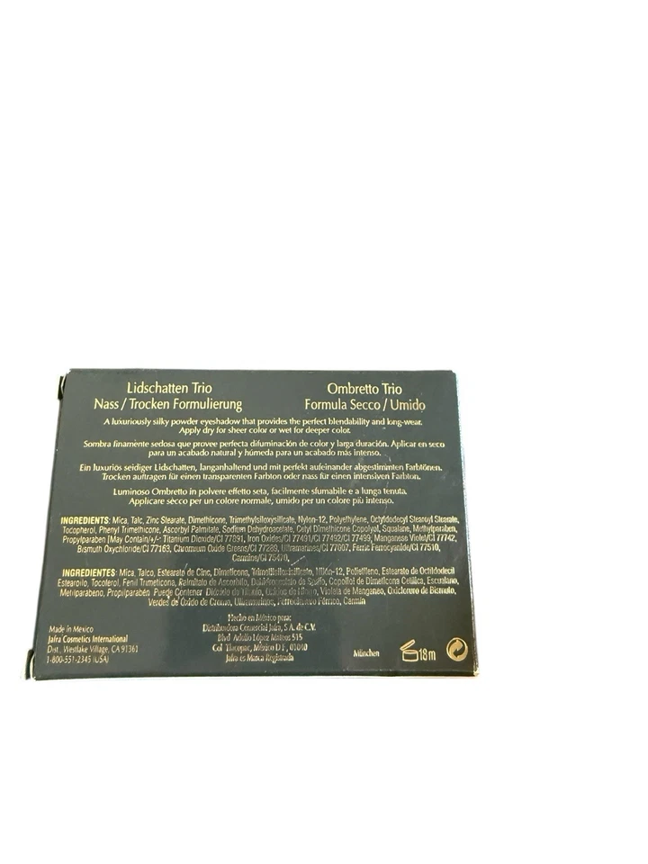 Jafra Powder Eyeshadow Trio Wet/Dry Formula St. Tropez Rose Sombre Violet NEW - Image 4 of 4