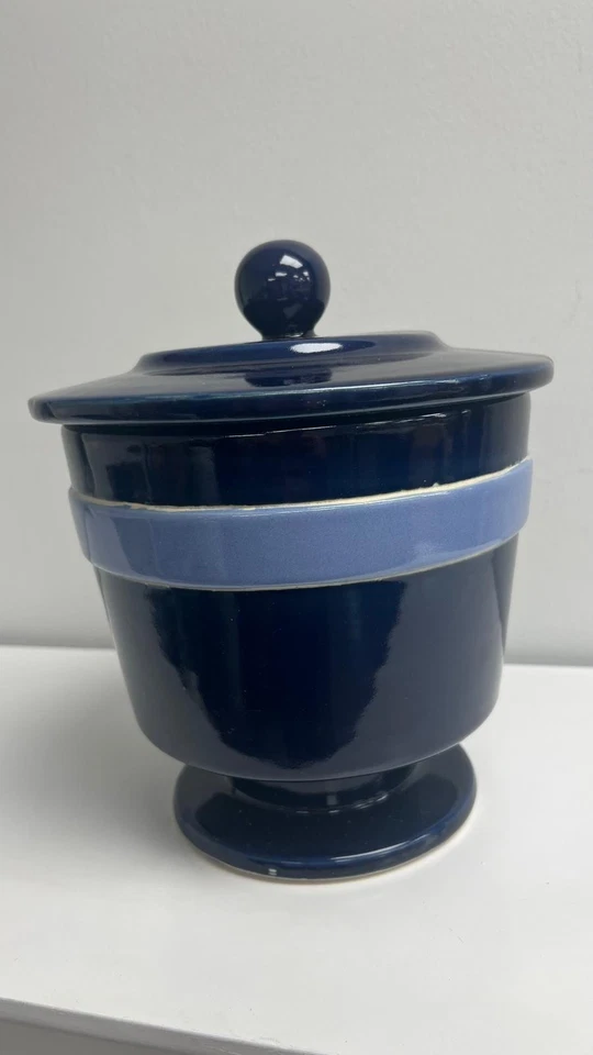 Navy and Denim Polar Vase Medium - Image 2 of 4