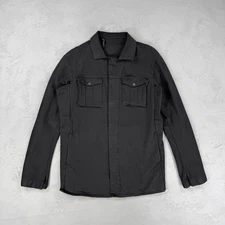 11 by Boris Bidjan Saberi S1B Black Denim Snap Front Jacket Men's Large