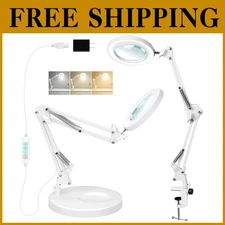 Adjustable Lighted Magnifier for Close Works