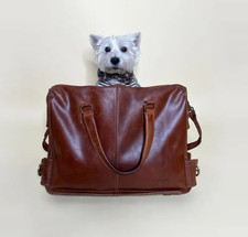 Vintage Leather Messenger Bag  Rustic Cognac Brown Leather Laptop Briefcase Bag