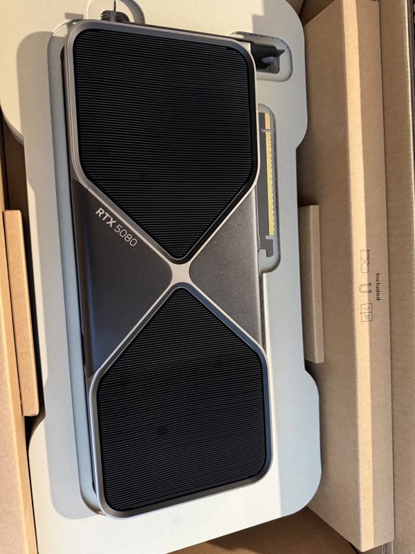 NVIDIA GeForce RTX 5080 16GB FE Founders Edition GDDR7 PCIe CUDA Graphics Card