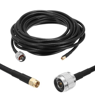 KMR/LMR240 Koaxialkabel für Verlängerung, 50Ohm 25Ft SMA auf N-Stecker