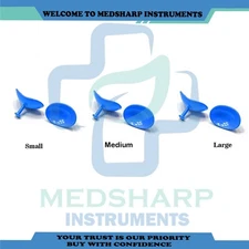 Corneal Eye Shield with Electro Coated | S & M & L | Laser Eye Protector 6 Pcs