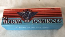 Vntg Dominoes by Milton Bradley - Double Six No. 225 Complete Set 28pc Free S/H
