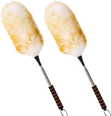 Extendable Lambswool Duster 25-64'' Retractable Telescopic Handle Removable Head