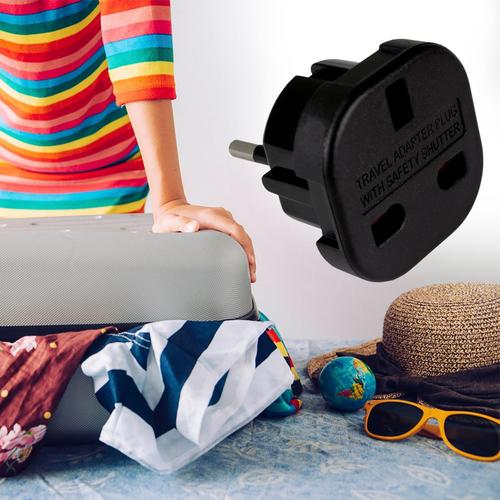 Steckdosenadapter England, Reiseadapter Typ G, Adapter England Deutschland Steck - Bild 5 von 7
