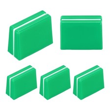 Universal Fader Knobs Green White Mixer Fader Caps Plastic for DJ Console 5Pack