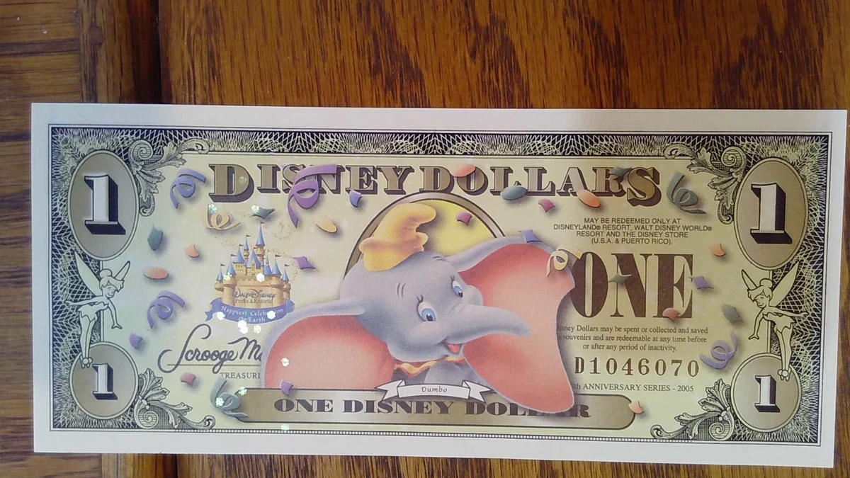 Dumbo Disney Dollars (1968-Now) for sale | eBay