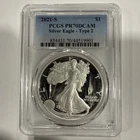 2021-S American Silver Eagle Type 2 PR70 DCAM PCGS