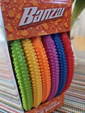 Banzai 6 Pack Plastic Multi Colored Pool Time Dive Rings - NEW - Ages 3