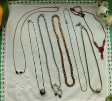 alte Halsketten Kugelkette Strasssteine Panzerkette Neugablonz vintage Schmuck