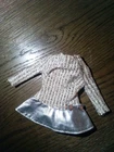 Vintage Barbie Doll 1969 "Silver Sparkle" Dress Only!! Htf!