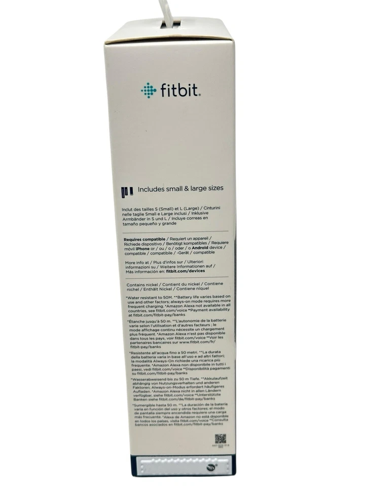 Rastreador de actividad Fitbit Versa 2 edición especial - tejido humo/gris niebla caja abierta Foto 3 de 4