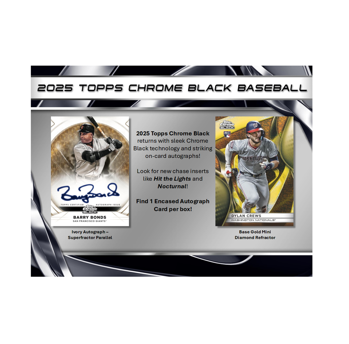 2025 Topps Chrome Black Baseball Hobby Box | eBay