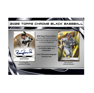 2025 Topps Chrome Black Baseball Hobby Box | eBay