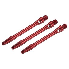 45mm Aluminum Dart Rods, Medium Thread 2Ba Stems - 3 pcs Red 
